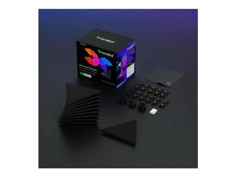 Nanoleaf Shapes Expansion pack - Langaton valaistussarja - LED x 10 - yhteensä: 5,4 W - RGBW-valo - 1200-6500 K - minikolmio