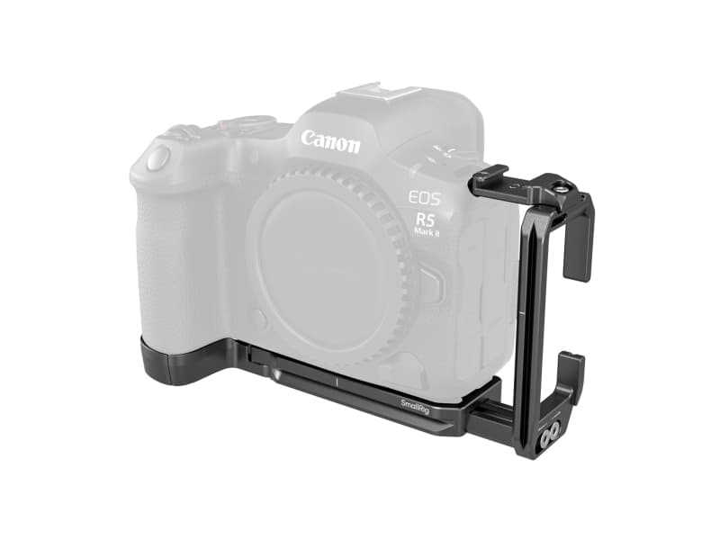 SmallRig 4983, Mounting plate, Black, Aluminium, L-shaped Mount Plate x 1 Locating Block with Could Shoe Mount x 1 Allen Wrench x 1, Canon EOS R5 Mark II, 149.1 mm