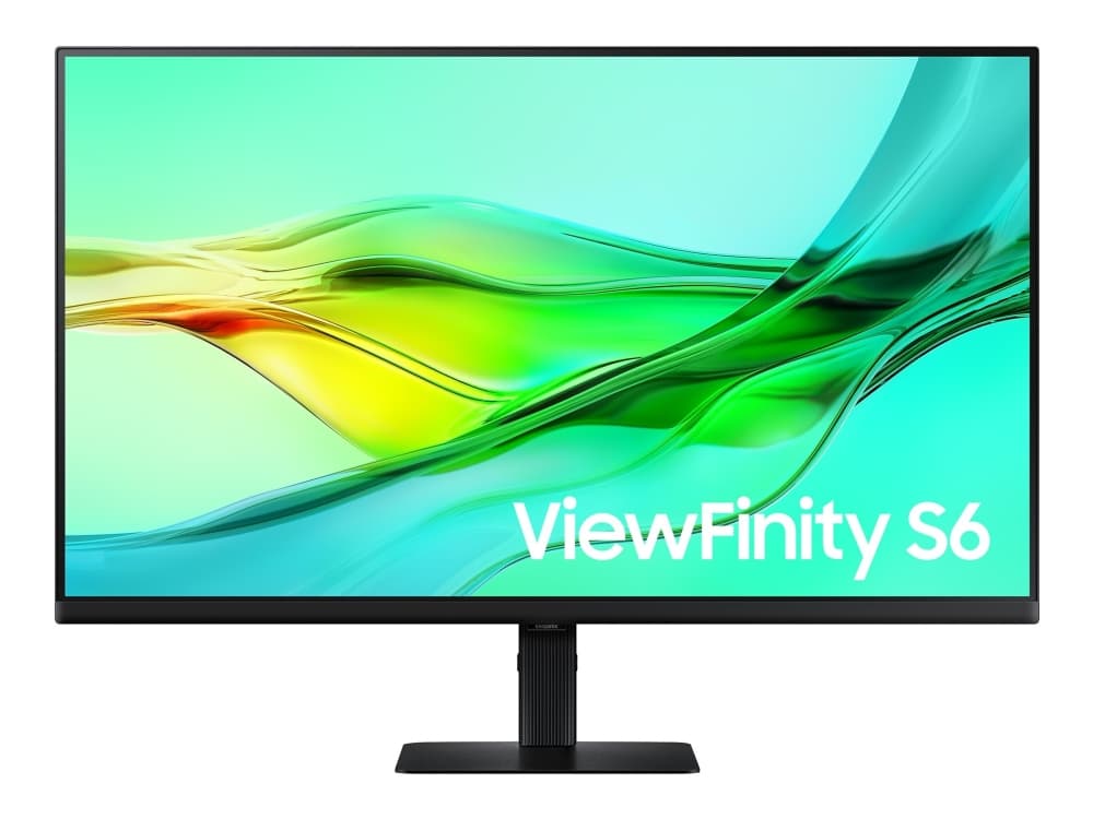 Samsung ViewFinity S6 S32D604UEU - LED-näyttö - USB - 32 - 2560 x 1440 QHD @ 100 Hz - IPS - 350 cd/m² - 1000:1 - HDR10 - 5 ms - HDMI, DisplayPort, USB-C - musta