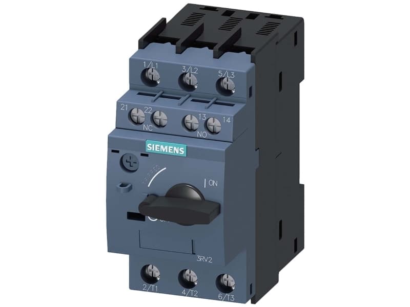 Siemens 3RV2021-4EA15 Katkaisija 1 kpl Asetusalue (virta): 27 - 32 A Kytkentäjännite (max.): 690 V/AC (L x K x S) 45 x 97 x 97 mm
