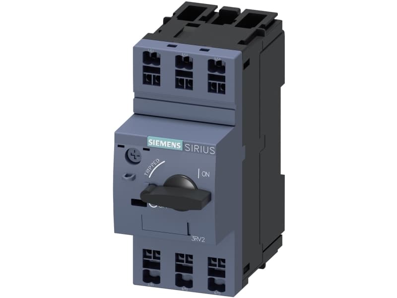 Siemens 3RV2011-1FA20 Katkaisija 1 kpl Asetusalue (virta): 3,5 - 5 A Kytkentäjännite (max.): 690 V/AC (L x K x S) 45 x 106 x 97 mm