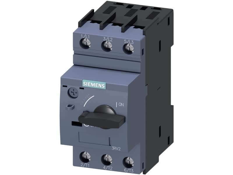 Siemens 3RV2011-0GA10 Katkaisija 1 kpl Asetusalue (virta): 0,45 - 0,63 A Kytkentäjännite (max.): 690 V/AC (L x K x S) 45 x 97 x 97 mm