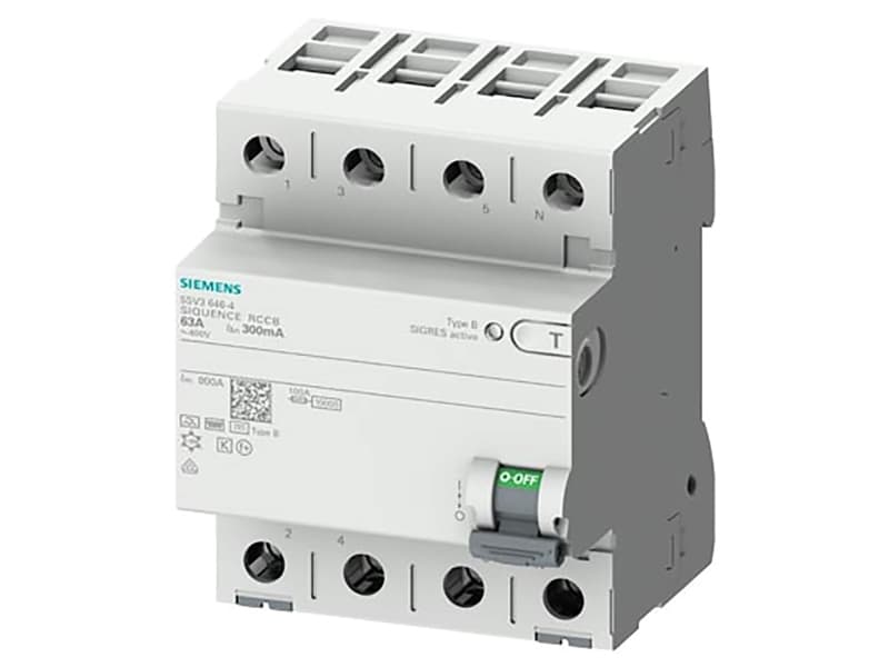 HPFI 4-napainen tyyppi B 63A 30 mA 400VAC korttidsforsinket