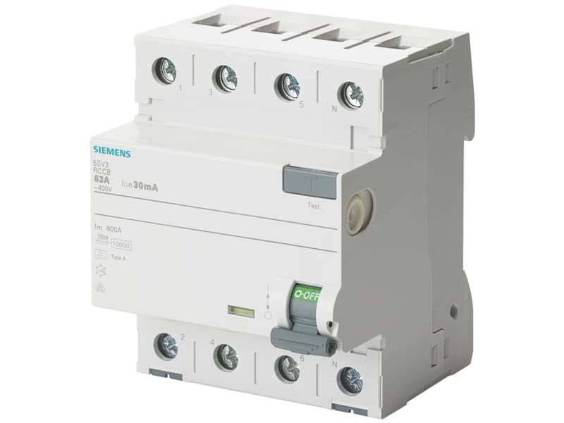 Siemens 5SV36468 FI turvakytkin 63 A 0,3 A 400 V 0,3 A 400 V