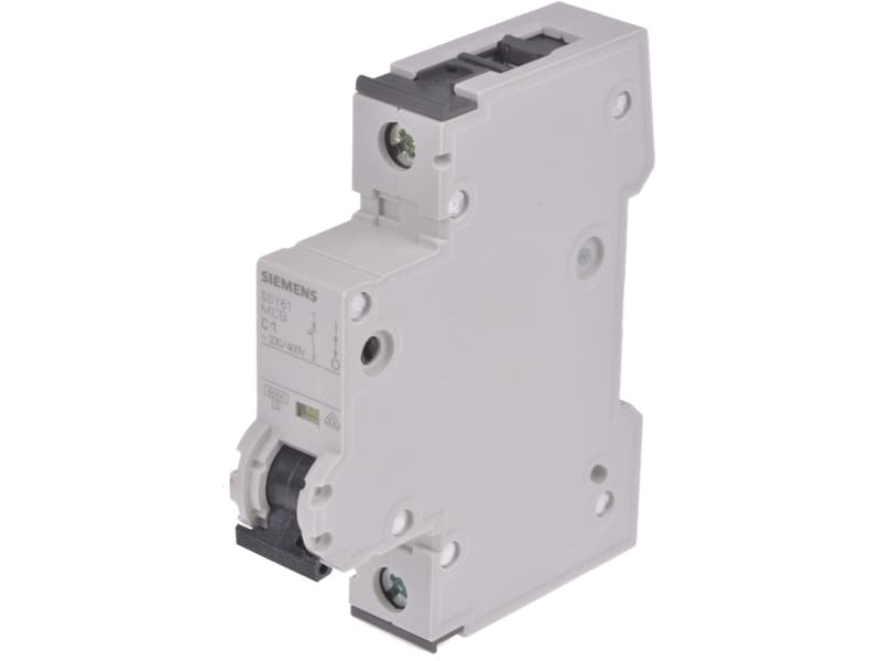 Siemens 5SY61017 5SY6101-7 Ledningssikkerikkerhedsafbryder 1 A 230 V, 400 V