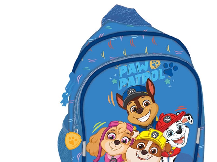 Paw Patrol Pieni reppu, jossa on 2 etutaskua, 2 verkkotaskua sivuilla