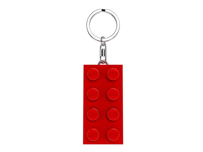 LEGO® Minifigurines™ Keychain Light 2x4 Brick Red