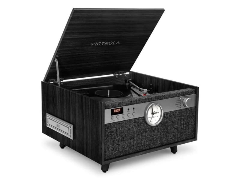 Victrola Century Signature, Hihnakäyttöinen levysoitin, musta, Muovi, 33 1/3,45,78 RPM, A2DP, AVRCP, 10 m