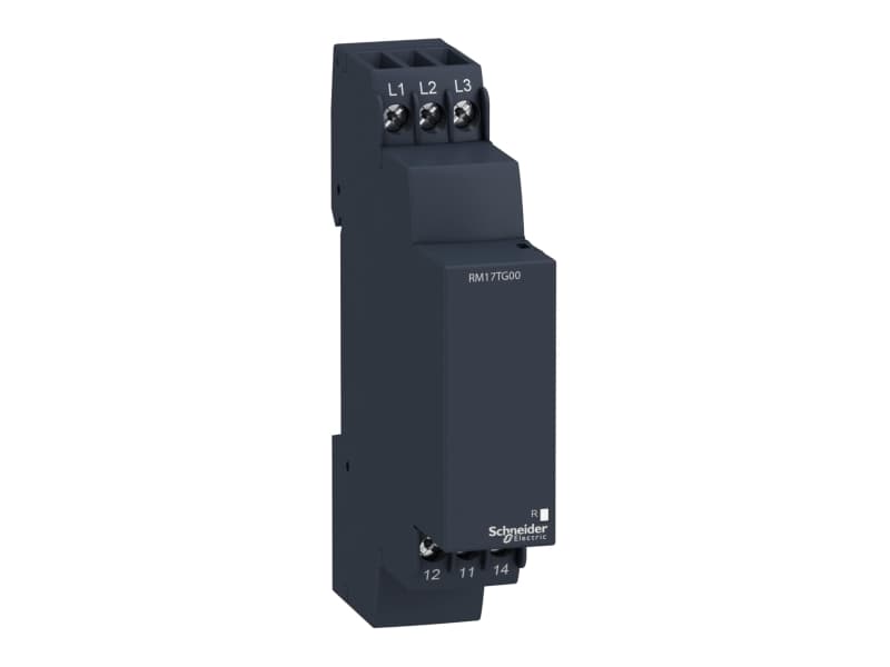 SCHNEIDER ELECTRIC Kontrolrelæ fasefølge/fasefejl203x208-480V ACmed 1 skiftekontaktsæt 5A bredde 17,5 mm