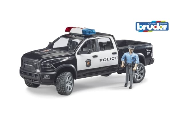 Bruder RAM 2500 Poliisiauto ja poliisi