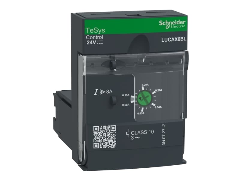 SCHNEIDER ELECTRIC Virtamoduuli 0,15-0,6A Ohjausjännite 24VDC, TeSys-moottorinkäynnistysmoduuliin U