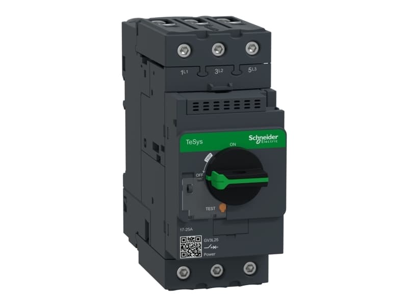 SCHNEIDER ELECTRIC Oikosulkulaukaisin pyörivällä kahvalla 50A Moottorin suojaukseen erikseen asennettavalla lämpöreleellä