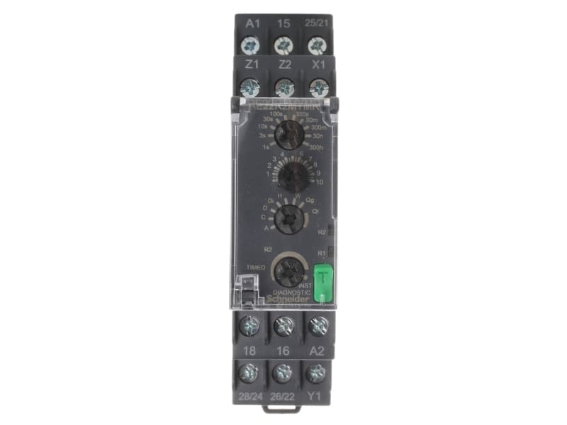 Schneider Electric RE22R2MYMR RE22R2MYMR RE22R2MYMR Aikarele Monikäyttöinen 1 kpl Aika-alue: 0,05 s - 300 h 2 x kytkin
