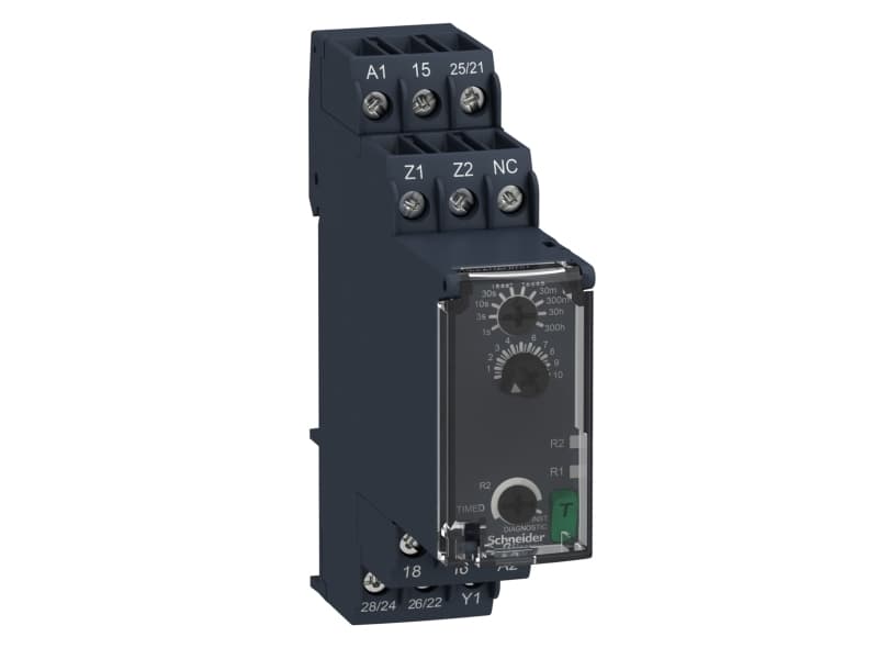 Schneider Electric RE22R2AMR Aikarele Monofunktionaalinen 1 kpl Aika-alue: 0,05 s - 300 h 2 x kytkin