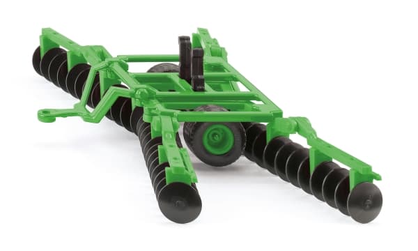 Siku Disc harrow, Laikkamaa, Esikoottu, 1:32, Ei sukupuolirajoitusta, Metalli, Muovi, musta, Vihreä