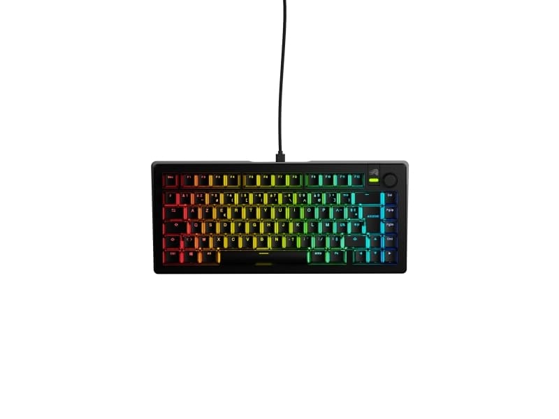 Glorious Gaming GMMK 3 75% Prebuilt, 75%, Langallinen, USB, Mekaaninen, RGB LED, musta