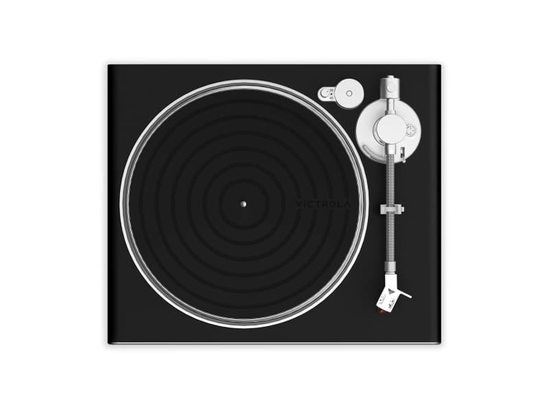 Victrola Hi-Res Carbon, Hihnakäyttöinen levysoitin, musta, Hopea, Alumiini, Hiilikuitu, MDF-levy, Muovi, Alumiini, 33 1/3,45 RPM, 45 dB