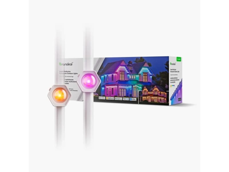 Nanoleaf Smart Multicolor Permanent Outdoor Lights Smarter Kit, 15m