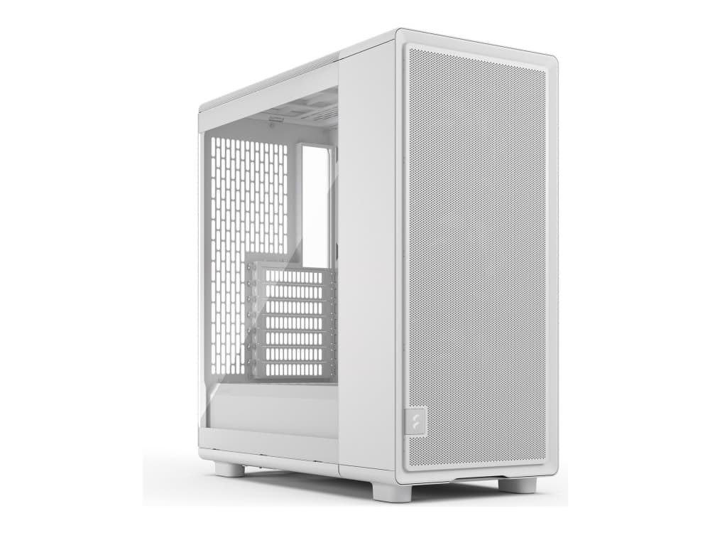Fractal Design Epoch, Midi Tower, PC, Valkoinen, ATX, mikro ATX, Mini-ITX, Terästä, Karkaistu lasi, Pelaaminen