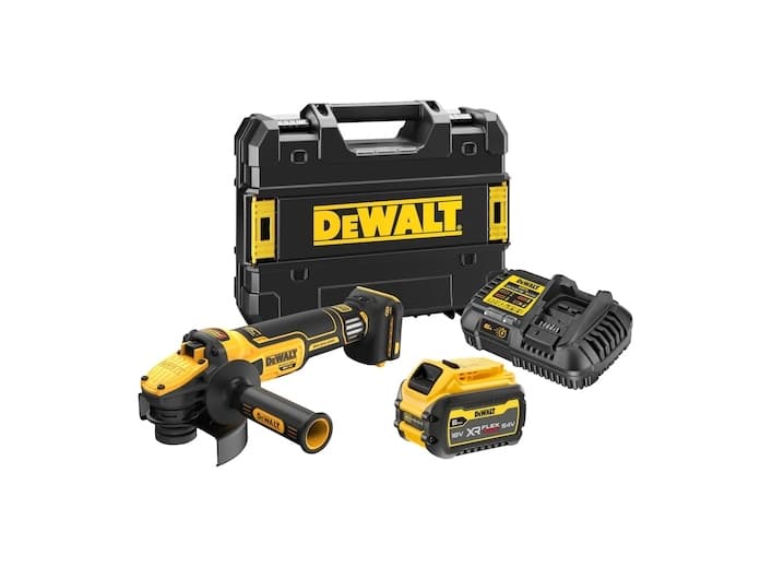 Dewalt-koneet Dewalt kulmahiomakone 18V 125 mm 1x6.0Ah FLEXVOLT REG. VNT. DCG409VST1
