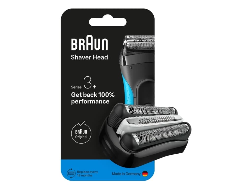 Braun Series 3 735797, Parranajopää, 1 pää(t), musta, Ruostumaton teräs, 18 kuukautta, Braun, Series 3+ 32 B
