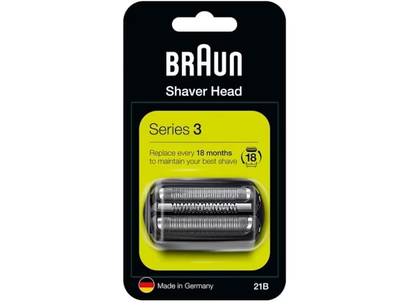 Braun Series 3 Kombipack 21 B neu, Parranajopää, 1 pää(t), musta, Ruostumaton teräs, 18 kuukautta, Braun, Series 3 21 B