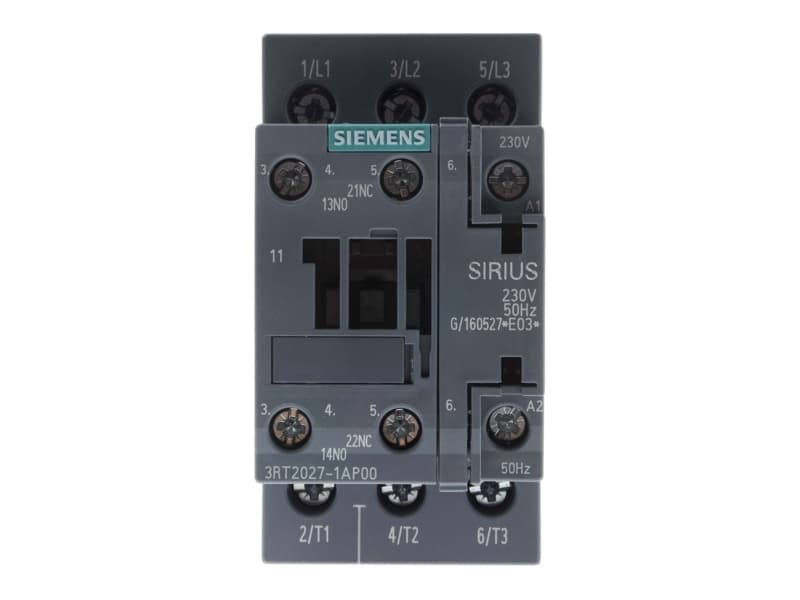 Siemens 3RT2027-1AP00 Kontaktori 3 x katkaisija 15 kW 230 V/AC 32 A apukoskettimella 1 kpl 1 kpl