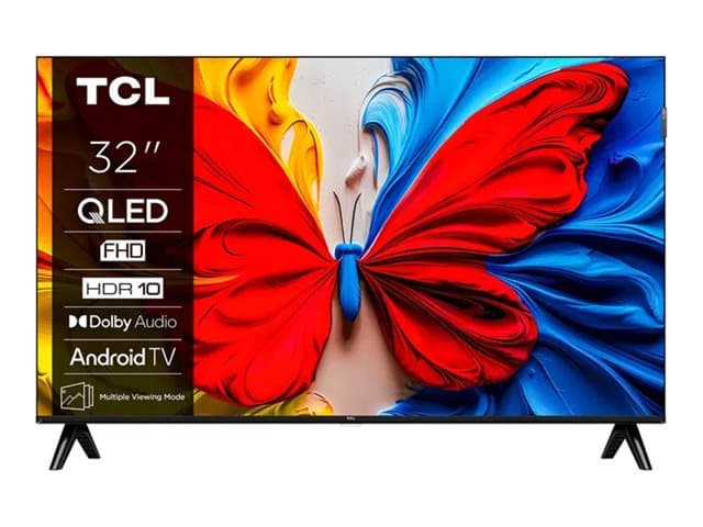TCL 32V5C, 81,3 cm (32), 1920 x 1080 pikseliä, QLED, Älytelevisio, Wi-Fi, musta