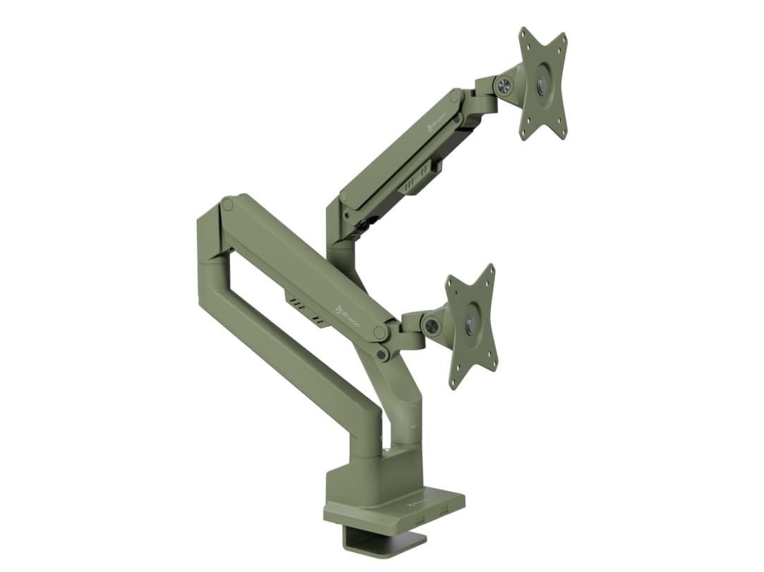 Arozzi Alzare Neo Duo - Gas Spring Monitor Arm - Forest Green