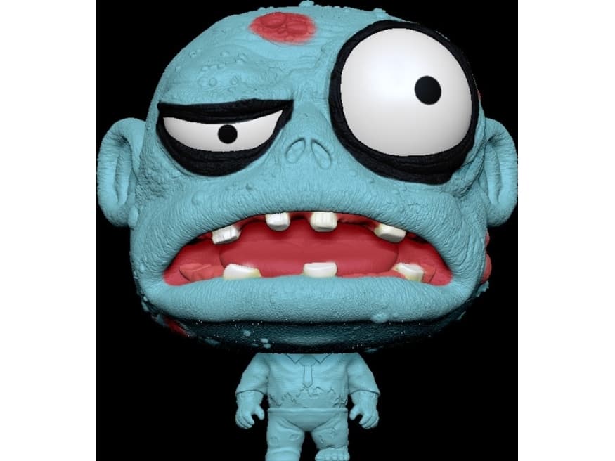 Spalts Head Maxi Walky Zombie-huvudet