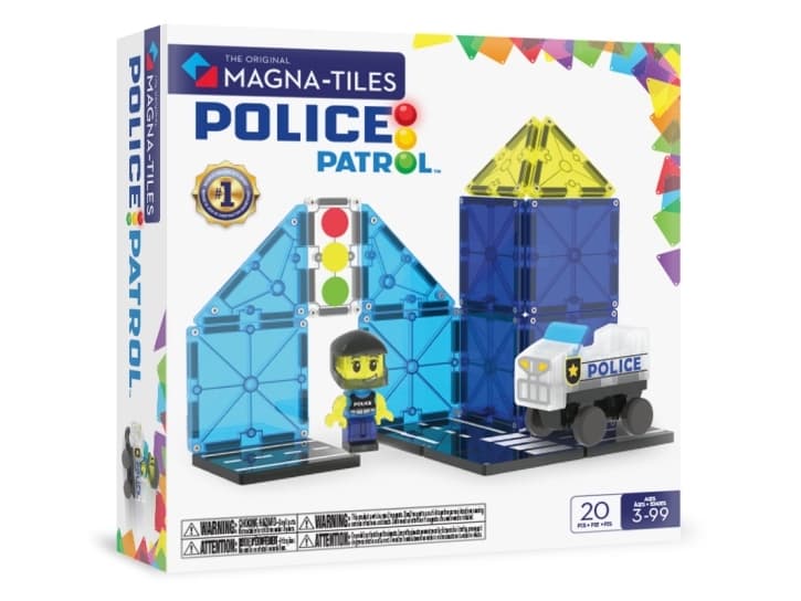 MAGNA-TILES magnet constructor set Police Patrol, 20 pcs