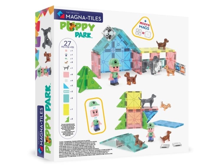 MAGNA-TILES® Dog Park Magnetic Building Set, 27 Pieces
