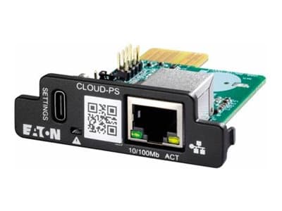 Eaton CLOUD-PS, Verkkokortti, musta, Nopea Ethernet, 0 - 40 °C, 64 mm, 66,4 mm