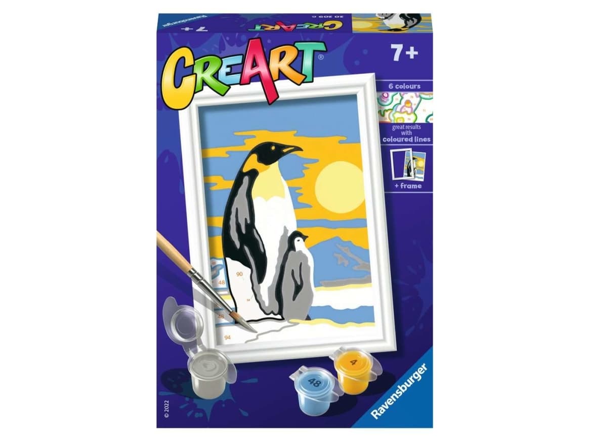 Ravensburger 20209, Maalit mukana, Poika/tyttö, Numerovärityspakkaus