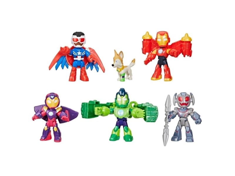 Iron Man & Friends Armored Up 6 Pack Fig 7,6 cm (Rautamies ja ystävät) 7,6 cm