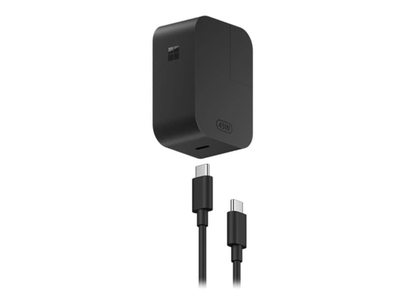 Microsoft - Virtalähde - AC / USB-C - 45 Watt (24-nastainen USB-C) - kaapelissa: USB-C