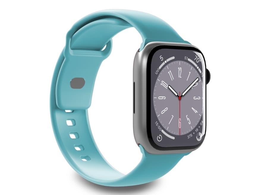 PURO ICON, Kellon hihna, Apple, Watch 42-44-45-49mm, Silikoni, Metalli, S/M, M/L