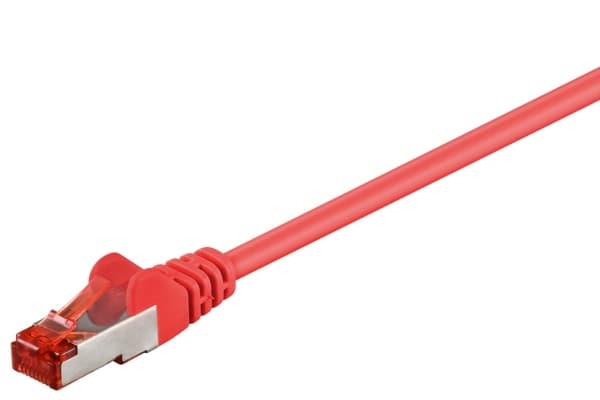 Wentronic Goobay CAT 6 patch-kaapeli, S/FTP (PiMF), punainen, 30 m - LSZH halogeeniton, kupari (68286)