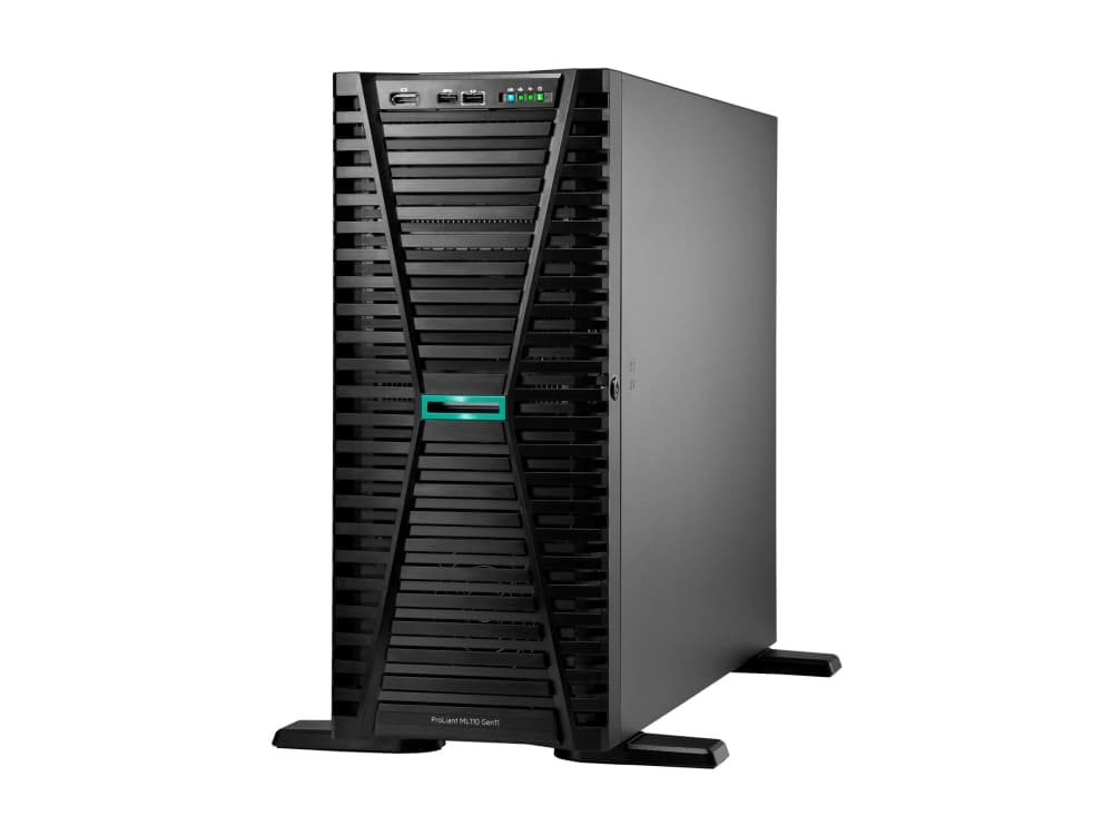 Hewlett Packard (HP) HPE PL ML110g11 5416S (2.0G/16C) 2x32G (p43328) 2x960G (p40498) 2x1000W MR408i-o 8SFF 2p10GT Älykäs valinta