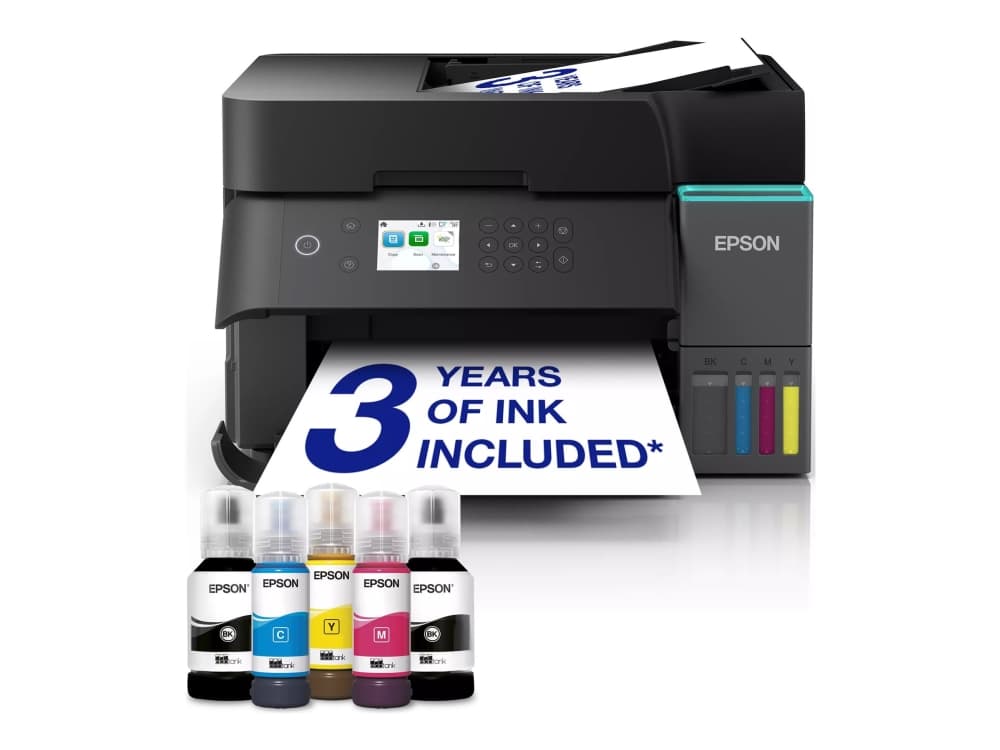 Epson EcoTank ET-3950, Mustesuihku, Väritulostus, 4800 x 1200 DPI, A4, Suoratulostus, musta