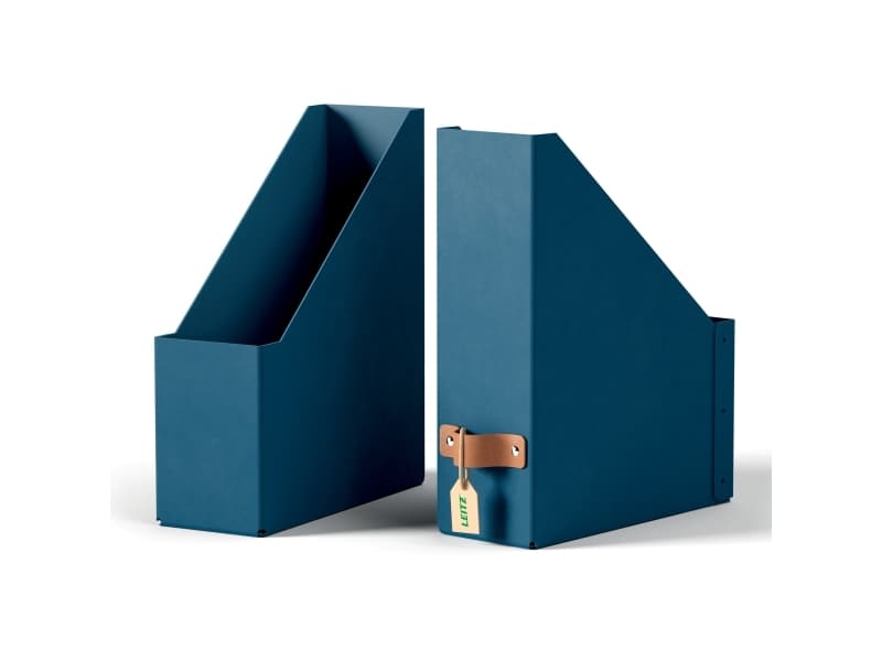 Leitz Puro lehtikotelo, 100 % kierrätyskartonki, 2 kpl, Sininen, Kartonki, 100 mm, 260 mm, 310 mm, 310 g