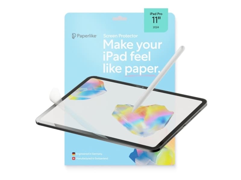 Paperlike Paperlike 3 screen protector for iPad Pro 11 (2024) with authentic paper feel and ultra-responsive Apple Pencil perfo