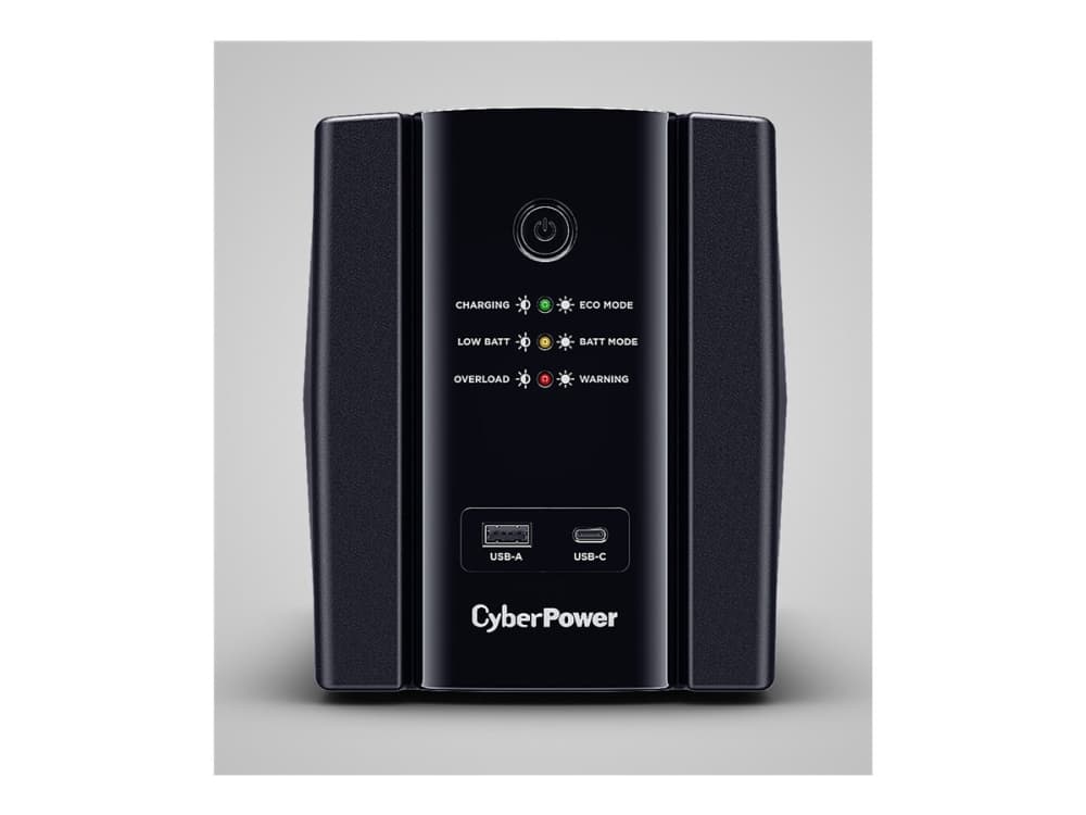 CyberPower UT-sarjan UT2200EG-FR - UPS - AC 230 V - 1320 Watt - 2200 VA - 1-vaihe - Ethernet 10/100/1000, USB - lähtöliittimet: 4 - musta