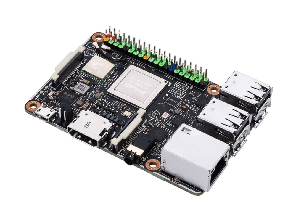 ASUS Tinker Board R2.0 - Yhden piirilevyn tietokone - Rockchip RK3288-CG.W - RAM 2 GB - 802.11b/g/n, Bluetooth 4.2 EDR