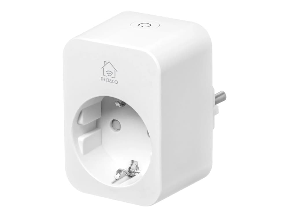 Deltaco Smart Home -pistokkeen kulutusvalvonta 16A valkoinen