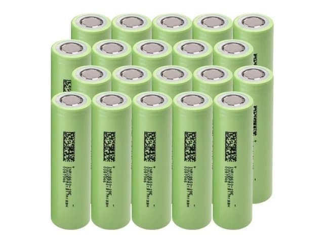 20x Vihreä kenno 18650 Li-Ion akkukenno INR1865029E 3.7V 2900mAh