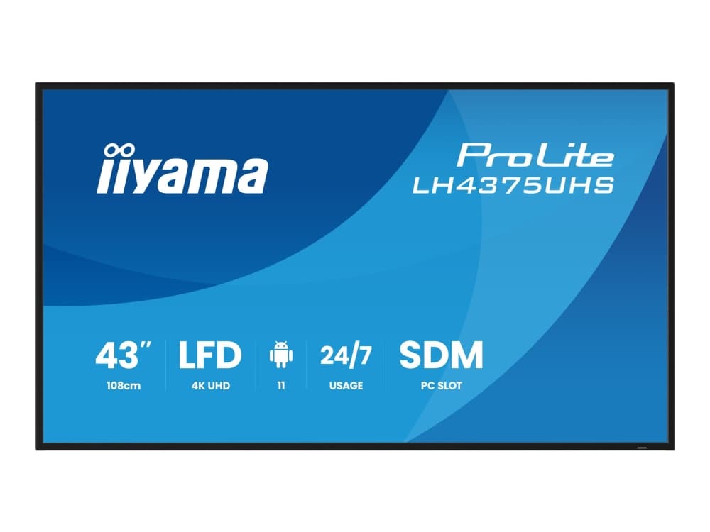iiyama 43\W LCD 4K UHD IPS, nestekidenäyttö LCD