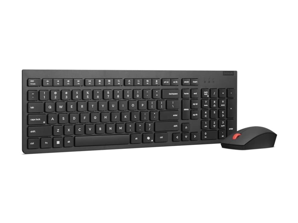 Lenovo 4X31R64497, Täysikokoinen (100 %), Langaton, Langaton RF, musta, Sisältää hiiren