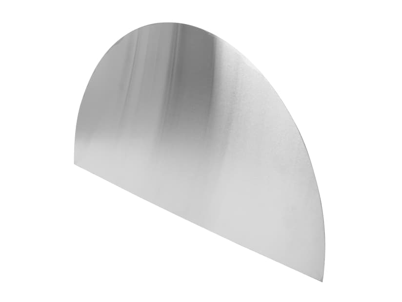Home> it® kaareva roiskelevy 60 x 30 cm harjattua ruostumatonta terästä