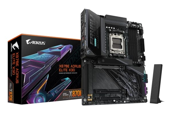 GIGABYTE X870E AORUS ELITE X3D, AMD, Pistoke AM5, AMD Ryzen 7000 Series, AMD Ryzen 8000 Series, AMD Ryzen 9000 Series, Pistoke AM5, DDR5-SDRAM, 256 GB
